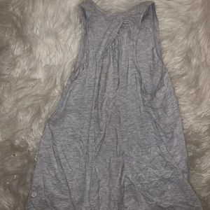 Lululemon Gray Tie Back Tank